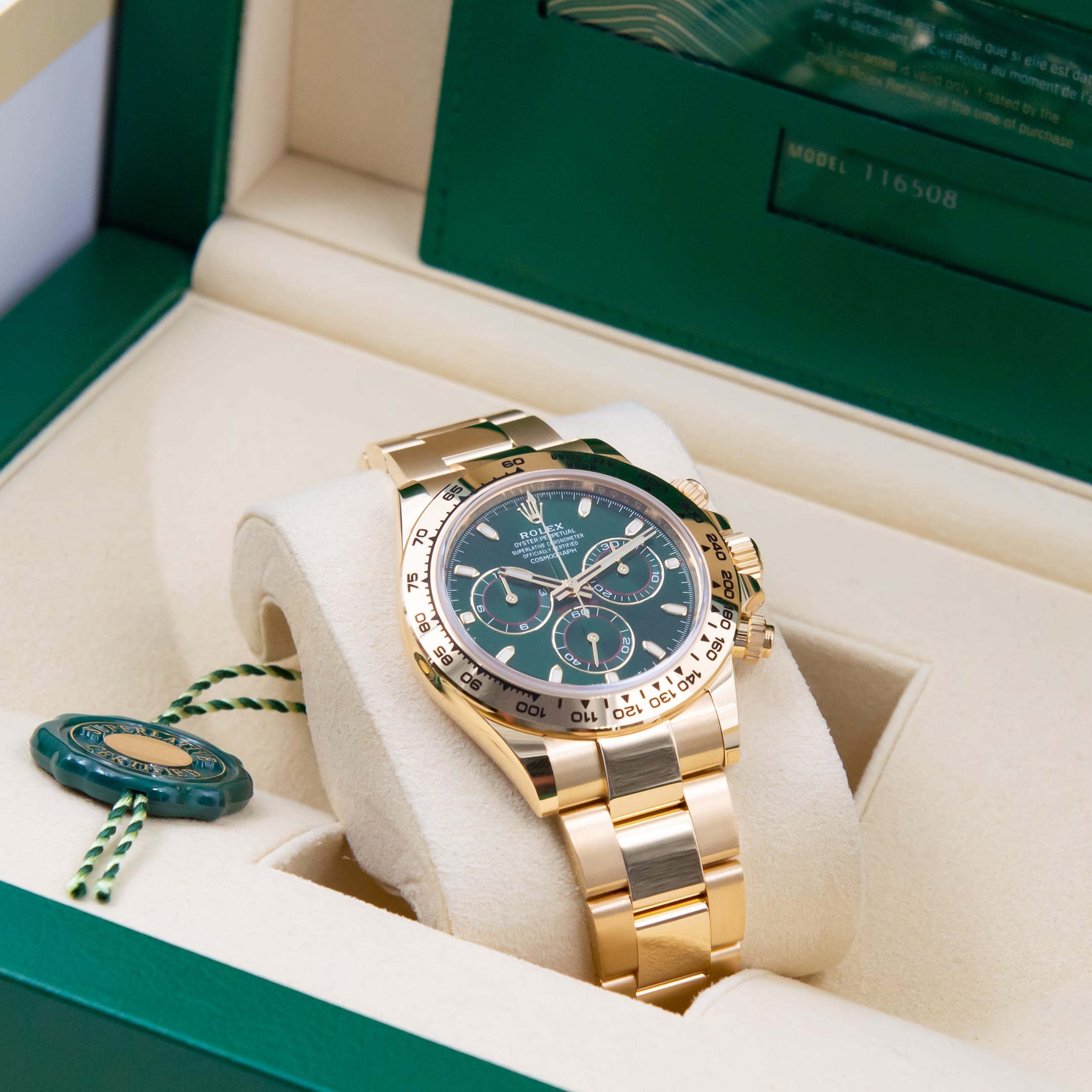Rolex Daytona 'Green' Dial Gold - Watch Co